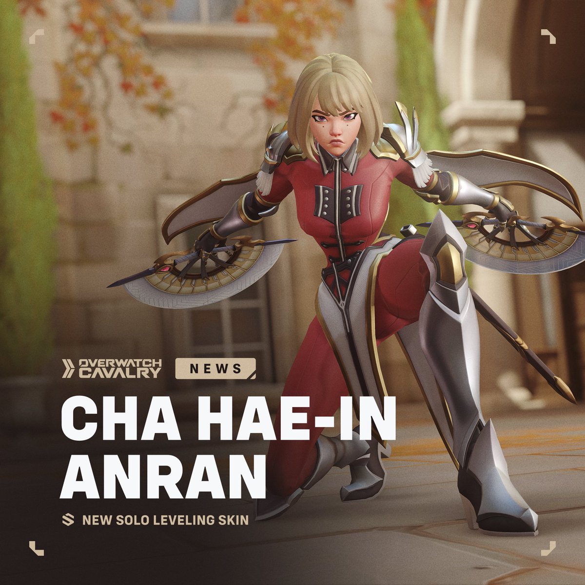 OWCavalry's tweet photo. New #Overwatch x Solo Leveling Skin: Cha Hae-in Anran ⚔️

🗓️ Available: October 06 https://t.co/xVruv5GkL0