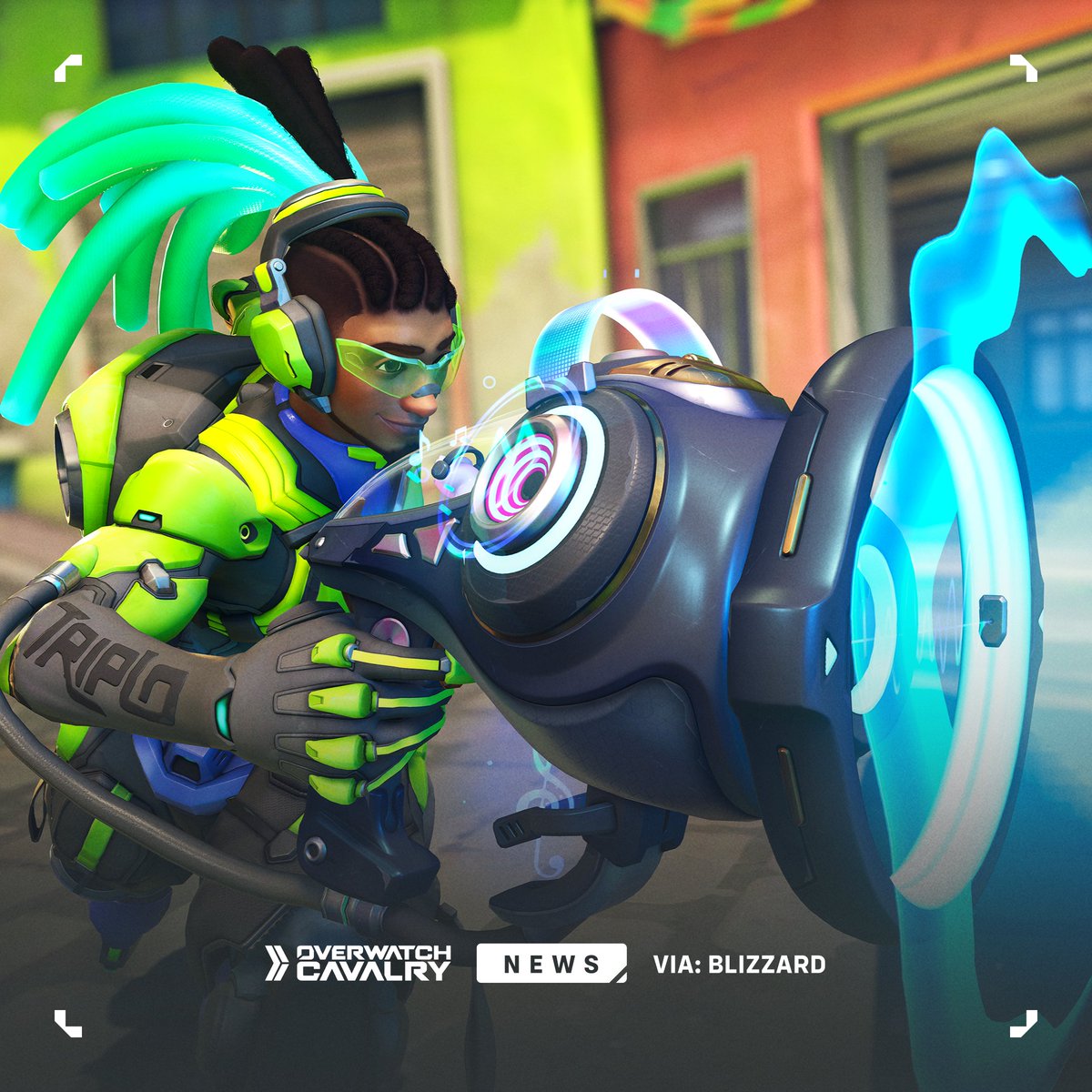 OWCavalry's tweet photo. New #Overwatch Mythic Weapon Skin: Treblemaker Lúcio 🎶 https://t.co/wYEQvYJYyU