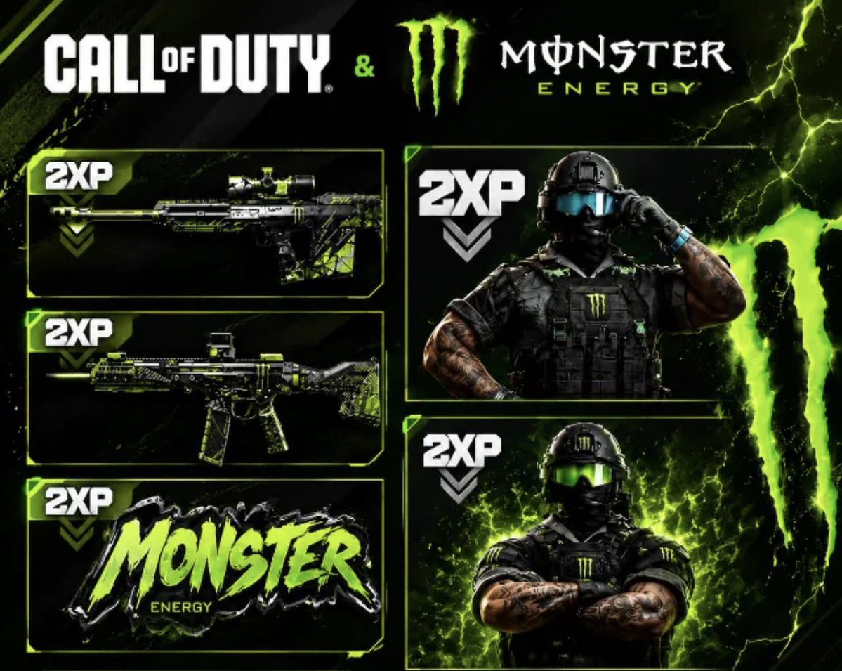 PsyQoKnighty's tweet photo. 🚨ATTENTION FOLLOWERS 🚨

As promised here is my @CallofDuty x @MonsterEnergy promo giveaway exclusive to my followers! #MW4 

How to redeem: 

FOLLOW ME ❤️

GO TO 👀 https://t.co/oNrvAcvvA5

SIGN UP ✍️

REDEEM CODE FROM WEBSITE 🌍

This will then give you your reward code that you can redeem to your call of duty account once #MW4 launches  🚀 

CODES IN PINNED COMMENTS ⬇️

Have fun with your new blueprints and skins! 

BLOW THIS POST UP 🤯

#Giveaway #Callofduty
#Follow #f4f #monster #Promo