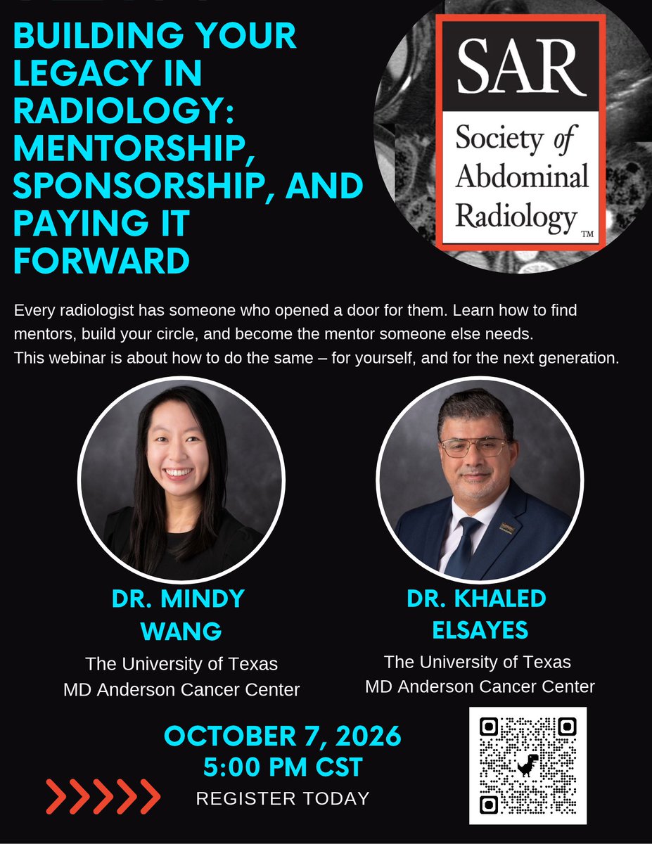 ElsayesKhaled's tweet photo. Thanks @SocietyAbdRad for inviting me me @MindyWangMD to present this important topic. Looking forward to seeing everyone https://t.co/Cuj9C78i2b