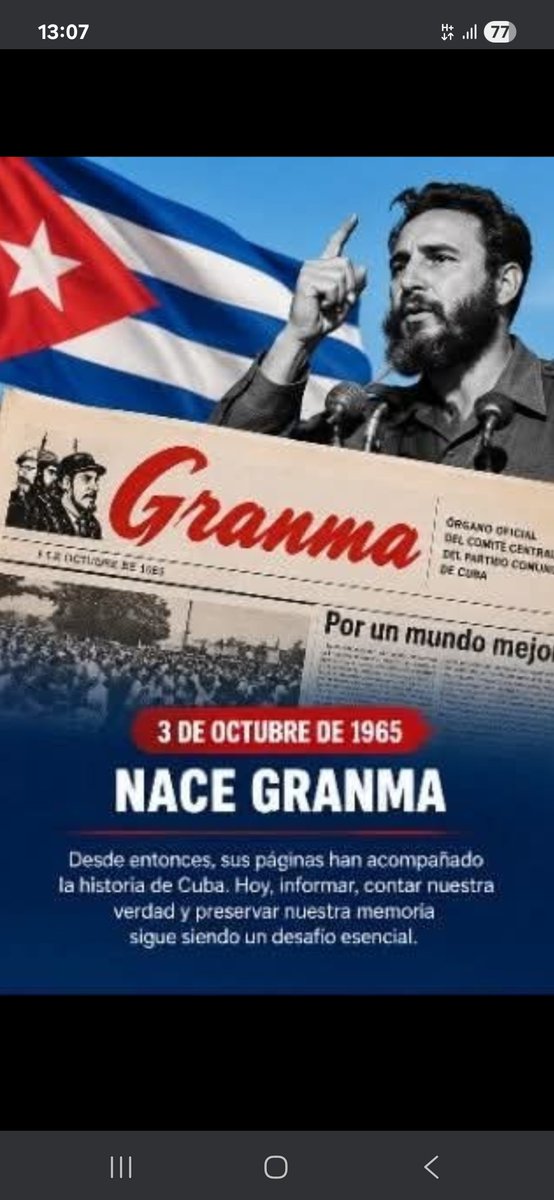 Elsida08033956's tweet photo. #CubaEstáhttps://t.co/Gc1IaQ5PYs información real.#CubaVencerá.#PorLasTunasLaVictoria. https://t.co/YNbAIiPXvC