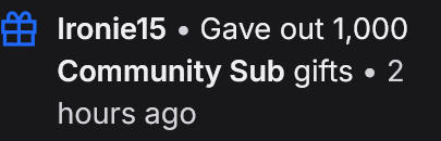 saythorlar's tweet photo. When I started streaming I thought I'd just be doing it temporarily, and with minor impact on other peoples lives

Instead I get the honor of experiencing things like not just receiving 1000 gift subs once but TWICE!? FROM THE SAME PERSON!?

How do I even thank someone for this!? https://t.co/K3QGetpHlx