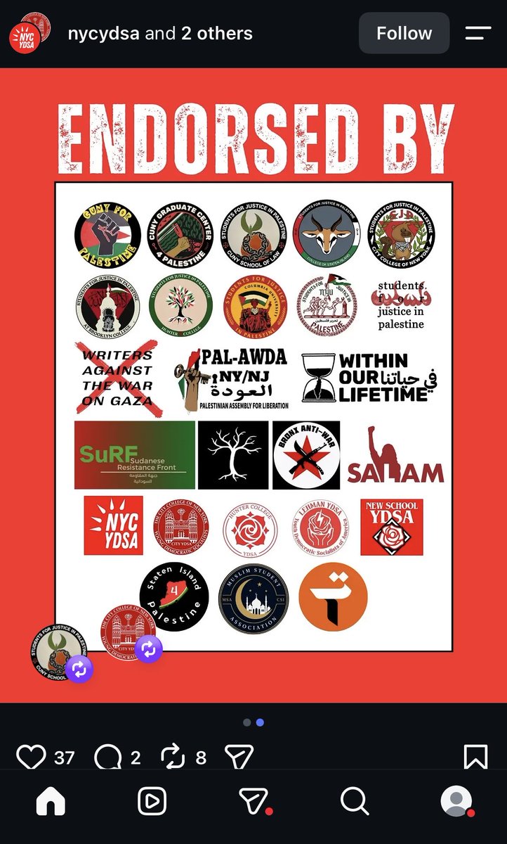 luketress's tweet photo. Anti-Zionist groups announce a “resistance” rally outside New York’s City Hall on October 7, criticize Mamdani for “betrayal” https://t.co/jc9PVdDBrS
