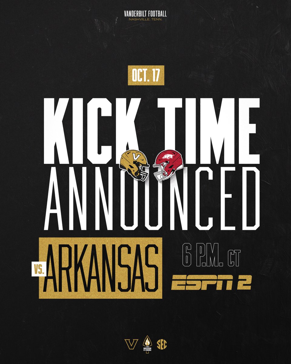 VandyFootball's tweet photo. See you under the lights! https://t.co/G6Ie9iJDUk