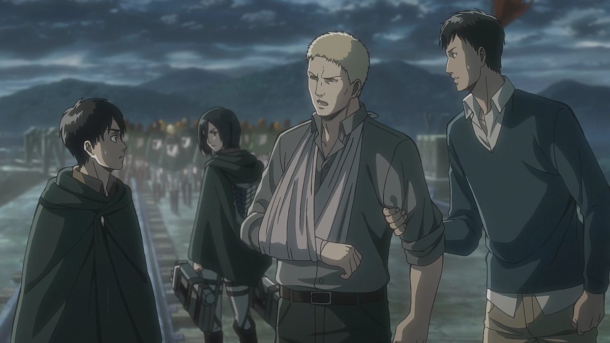 aderayo_xo1's tweet photo. Why didn’t Reiner and Bertholdt try to eat Eren once they realized he held the Founding Titan? https://t.co/TiJG6sIpUM