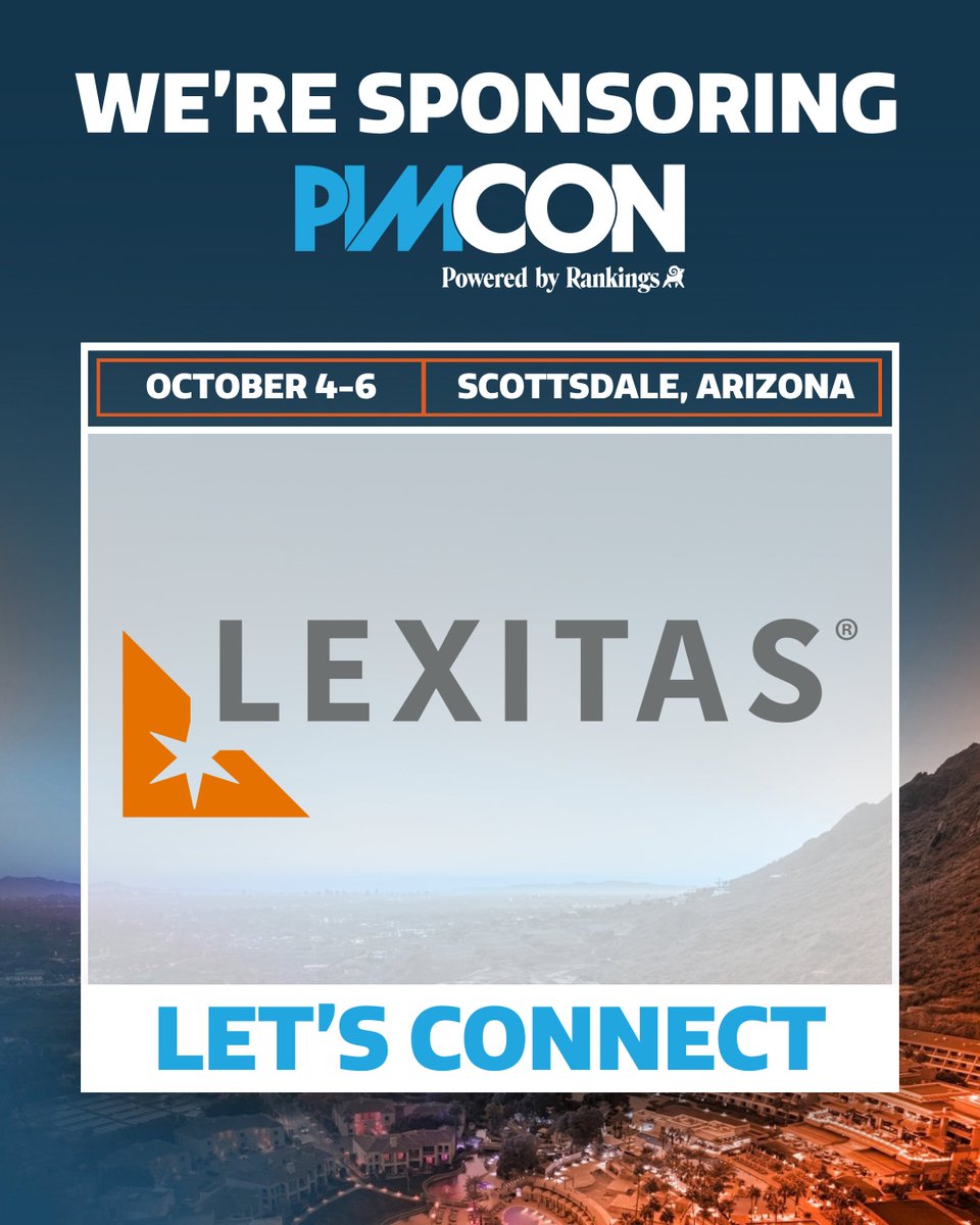 LexitasLegal's tweet photo. Weโre proud to sponsor PIMCON 2026! ๐ต
Join us in Scottsdale, Oct. 4โ6, as we connect with the legal community and explore whatโs next for the client journey.
https://t.co/Ai8QiVWwXh
#PIMCON2026 #LegalMarketing #LegalIndustry #ClientExperience #Lexitas https://t.co/CIctTNIJRV
