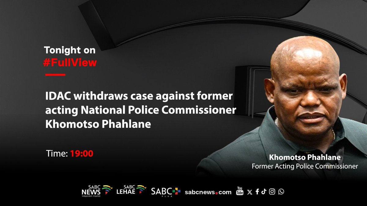 SABCNews_TV's tweet photo. [On] #FullView Khomotso Phahlane on IDAC withdrawing his case. #SABCNews https://t.co/iqJdYIc8tx