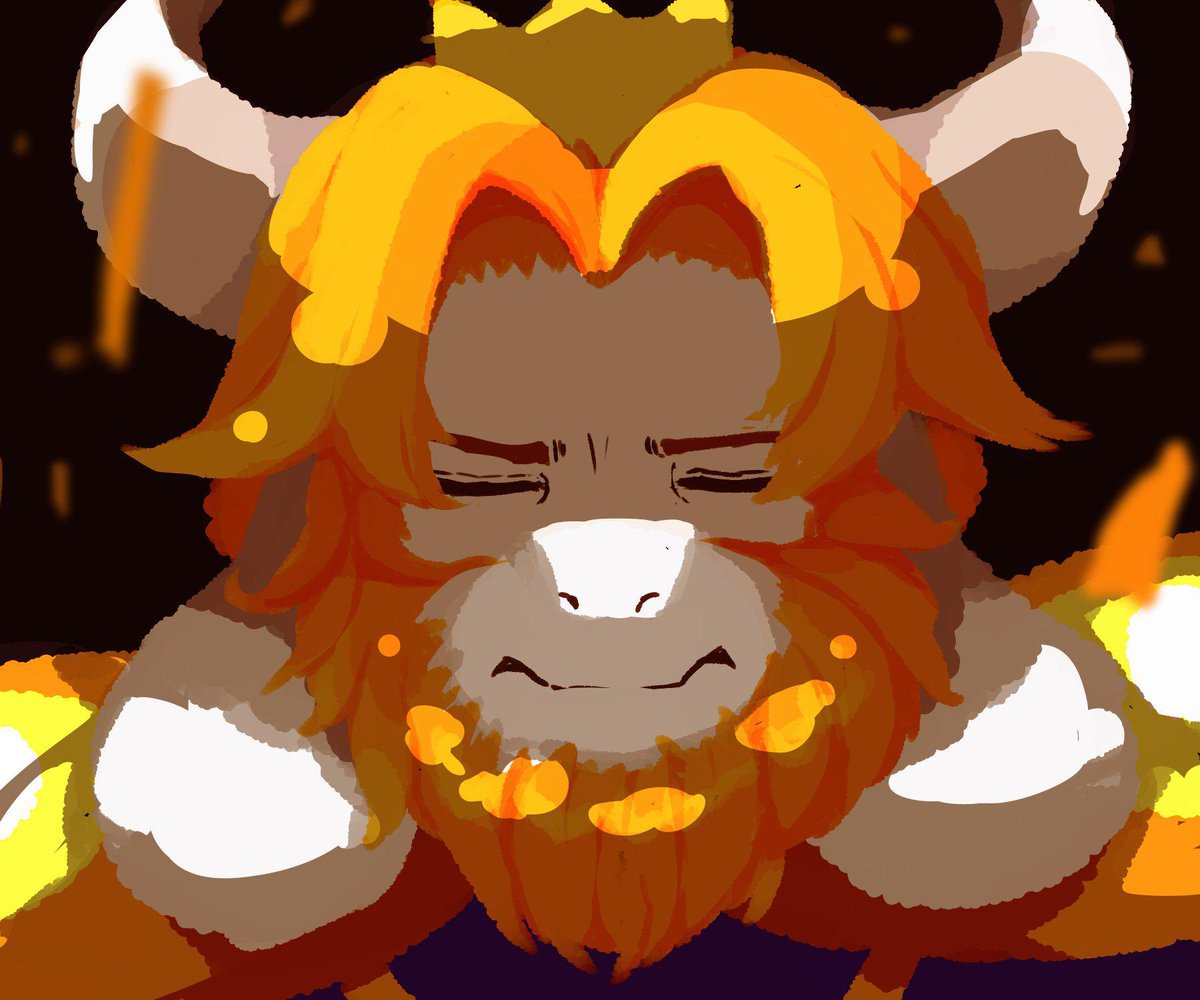 King_Flower_Man's tweet photo. “Oh well if that’s all you don’t have to worry, Rudolph was just leaving, anyways I’m just fine… err I do have to put some pants on though so it’s best you close the door”

Asgore responded, the mess he was dribbling all over the floor with his precum apparent https://t.co/7n4NLnNvLV