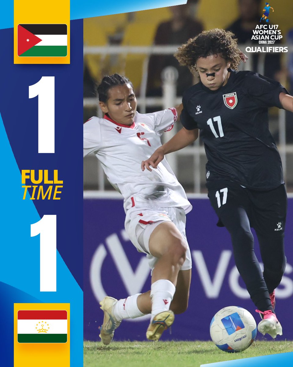 TheAWCL's tweet photo. Goals galore for 🇰🇷 Korea Republic as they take the opening win while 🇯🇴 Jordan and 🇹🇯 Tajikistan share the points in Qualifiers Group A!

#U17WAC https://t.co/GvueiPidSx