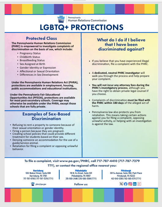 PA_HumRelComm's tweet photo. 🌈Happy National Coming Out Day!
Today we celebrate the courage, authenticity, and resilience of LGBTQ+ individuals who live their truth. Every story matters.

Under the Pennsylvania Human Relations Act (PHRA), sexual orientation and gender identity are protected. https://t.co/tPEcUU0dWk