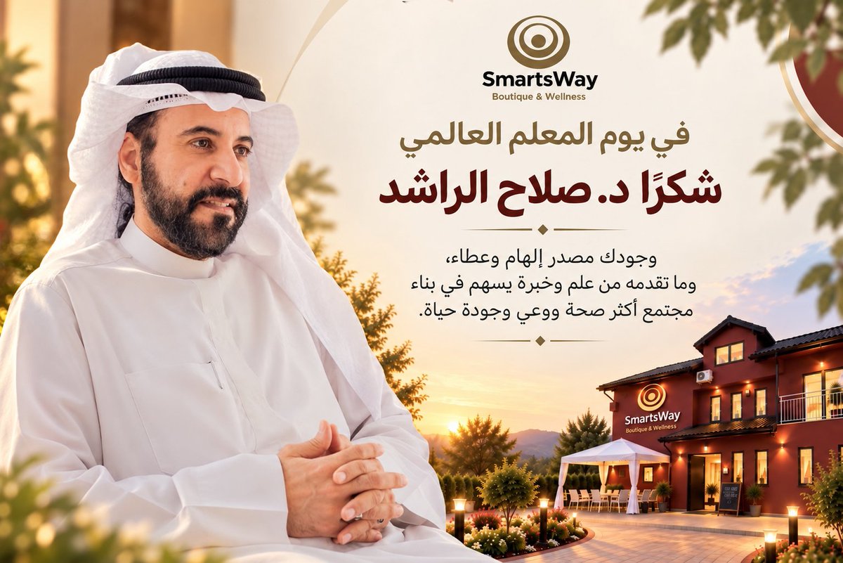 SmartsWayBosnia's tweet photo. #يوم_المعلم_العالمي

@salrashed 🙏 https://t.co/i9Zh0dxlTy