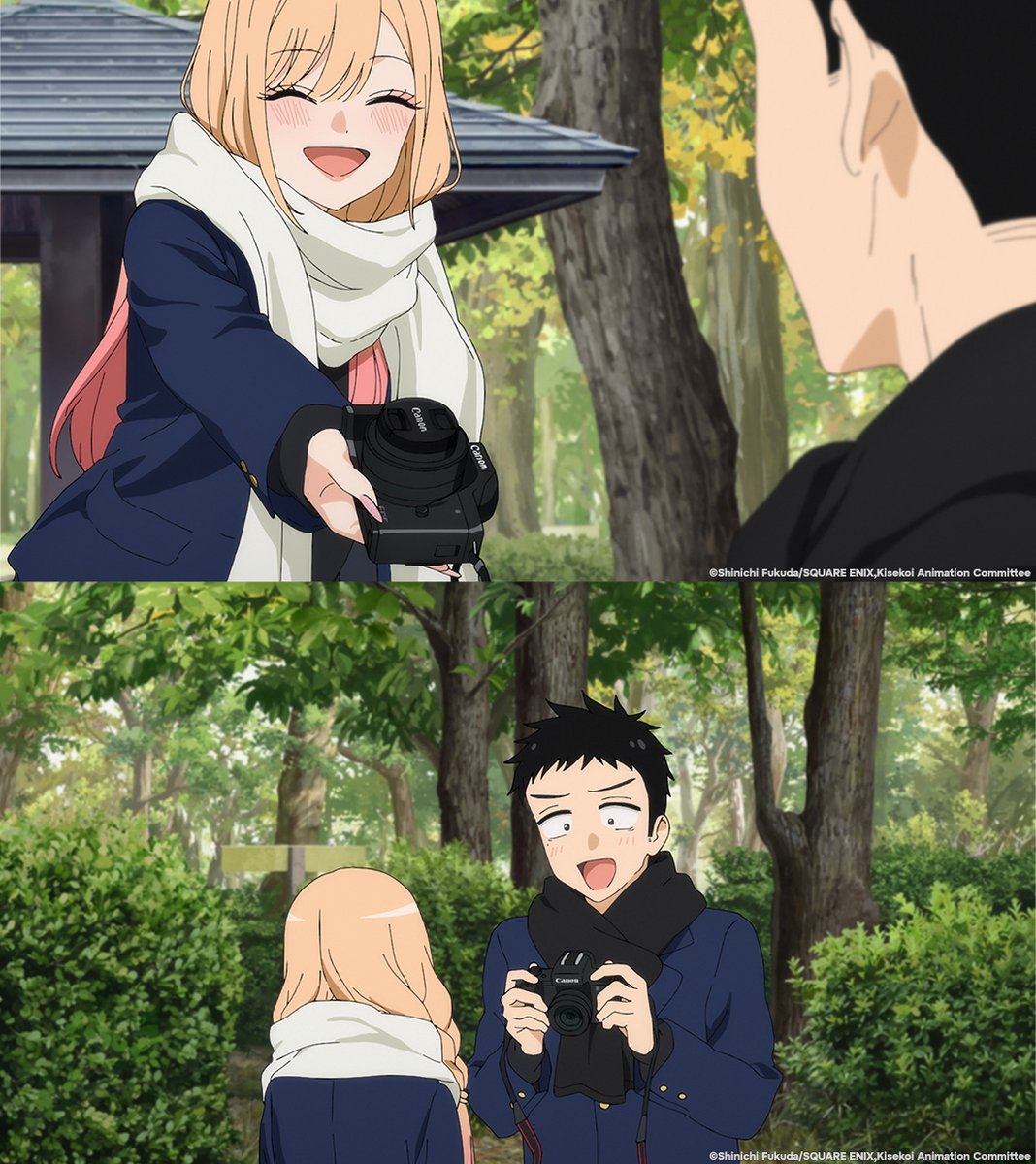 Crunchyroll's tweet photo. Every moment is special when your special person is there. (via My Dress-Up Darling Season 2) https://t.co/zHrXrysEEY