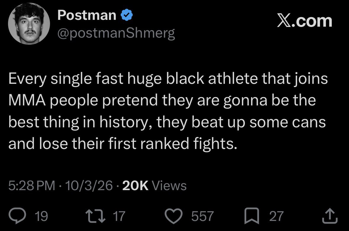 postmanShmerg's tweet photo. This will be my evergreen MMA take https://t.co/4o26EJ4t6n