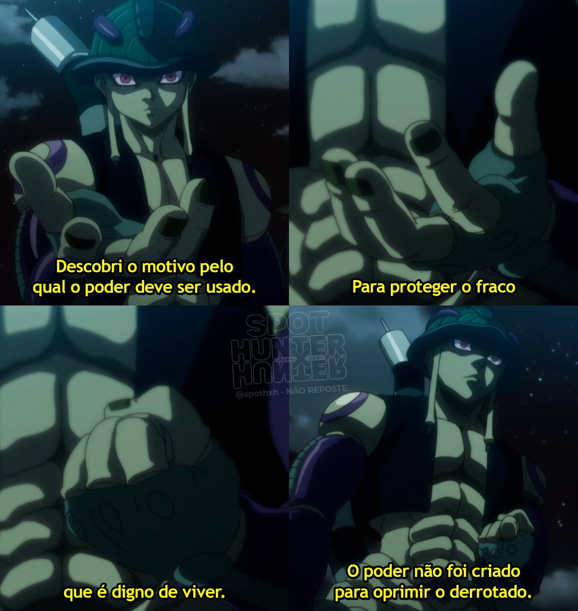 SpotHxH's tweet photo. O que ele não tem de coluna, tem de mestria pra desenvolver personagens.

Isso aqui é CINEMA. https://t.co/2EWVpKytpQ