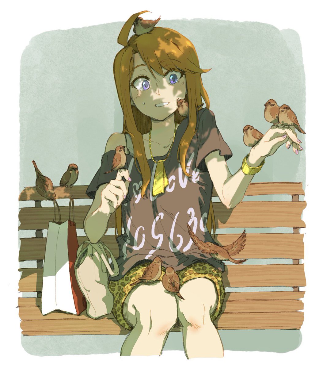 6495cf_afa690's tweet photo. 「え、スズメに似てる？アタシが？」

いつも人々のそばに居てはしゃいでる子といえばやっぱりスズメと思うから、恵美と似てると思います、色も結構近いし(？ https://t.co/NJSMSJTBO0