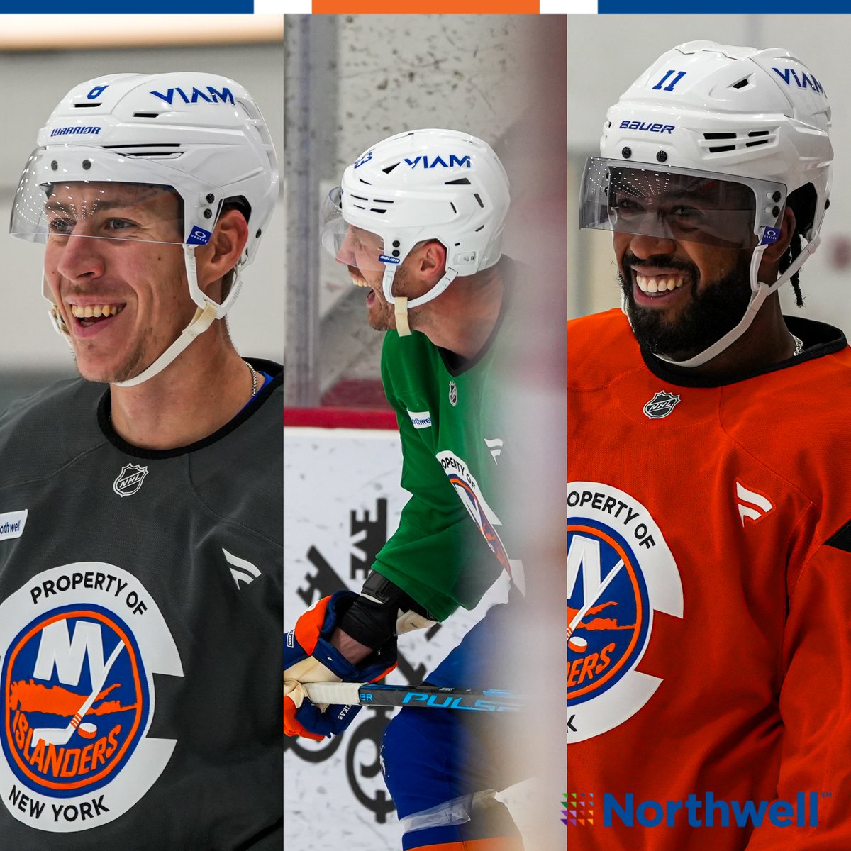 NYIslanders's tweet photo. Starting the week off right.