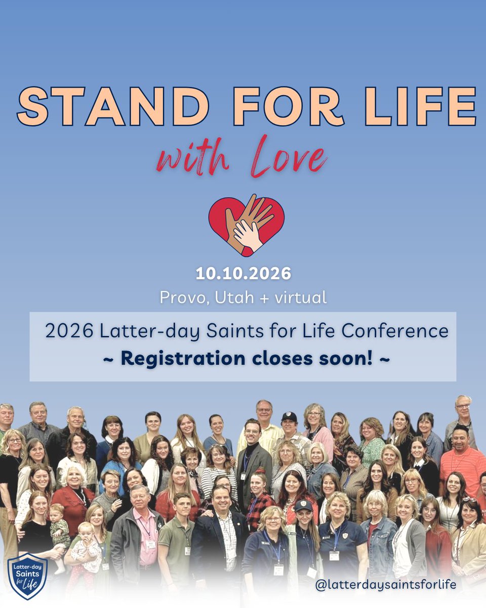 LDSaintsforLife's tweet photo. "I may have won the debate in the moment, but I lost the Spirit."

"For disciples of Jesus Christ, truth and love always walk together."

"The Lord will help us as we strive to teach truth with love."

Testifying of the sanctity of life is not always an easy thing to do. We are grateful for Elder Gilbert's words of standing for truth with love, which just so happened to coincide with the theme for our conference this year!

 "Stand for life with love." 

Ticket sales close soon! Come help us stand for life with love. Link to registration and details below.

https://t.co/1PtThlVrMp