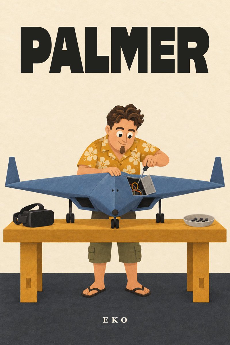 EkoLovesYou's tweet photo. my kids keep hearing about Palmer and the boys.

went looking for children’s books they could read to learn about how these guys locked in and what they're working on now. but it's all outdated content mill slop or woke anti-tech propaganda.

so we did some research with @grok and made our own this weekend. now getting a few copies printed so they can take to school.

want the PDFs? let me know