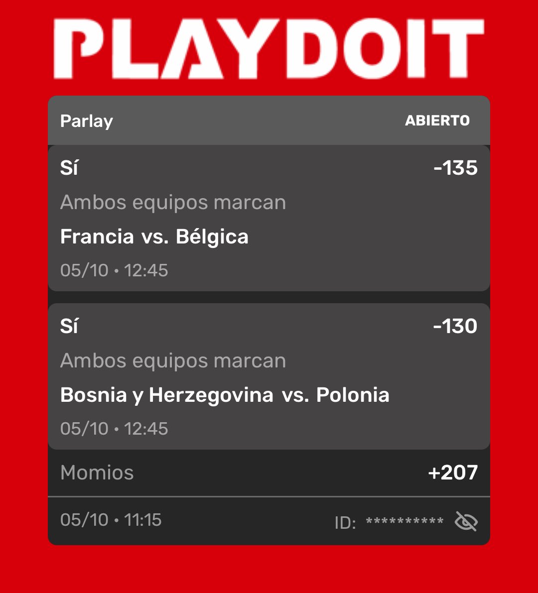 PatitoFeo_88's tweet photo. Buenos días, hermanos. 

Les dejos estas apuestas que me gustan para la Liga de Naciones. 🤓 🍀 https://t.co/CwnY3kdMXE