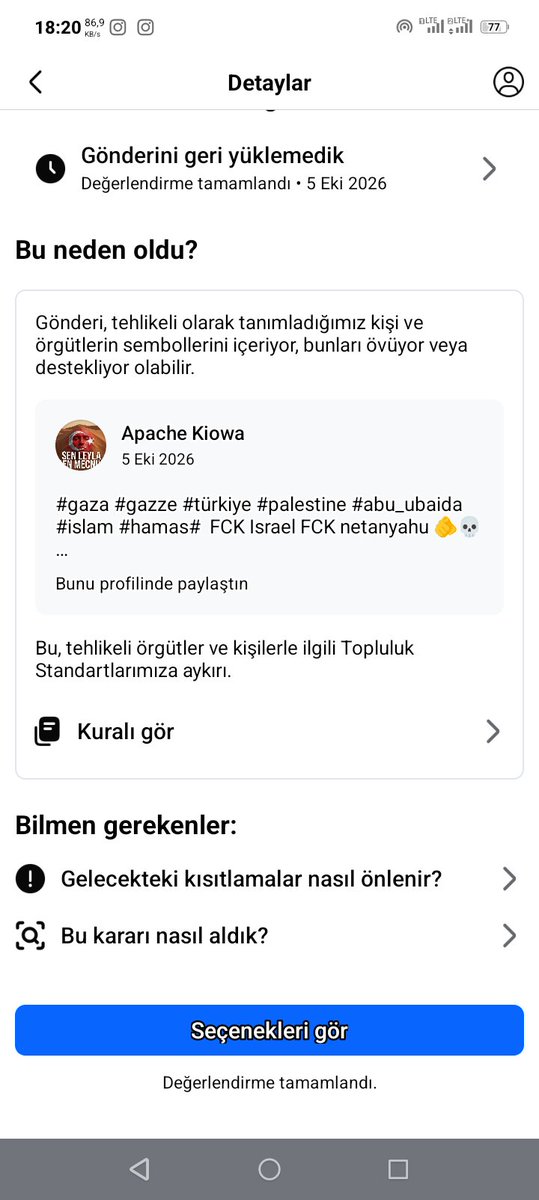 777_Cherokee's tweet photo. APACHE Kiowa'nın paylaşımı @facebook denen zararlılar tarafından kaldırıldı. Necip Fazıl Kısakürek'in muhteşem şiiri arapça olarak paylaşıldı.  Ebu Ubeyde Hamas yazmasayı kakdirilmayacakti. @facebook senin nasıl bir şerefsiz olduğunu biliyoruz. Size para verenlerden olmayacağız. https://t.co/mH2qnDbqK5