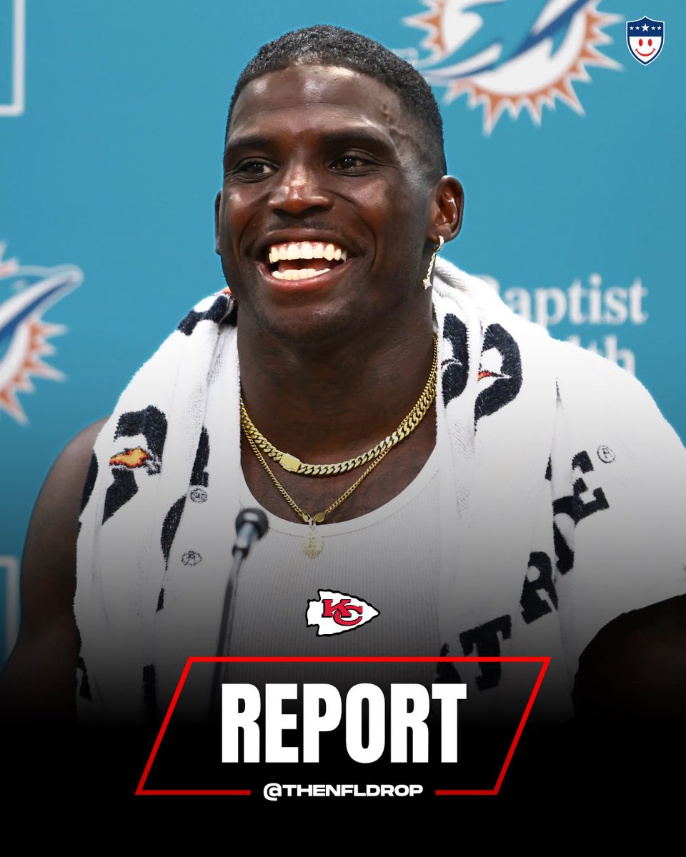 TheNFLDrop's tweet photo. REPORT: Tyreek Hill has been sleeping at the Chiefs facility for the past few days as he prepares to practice with the team during their bye week. https://t.co/7DV5TxiiGe