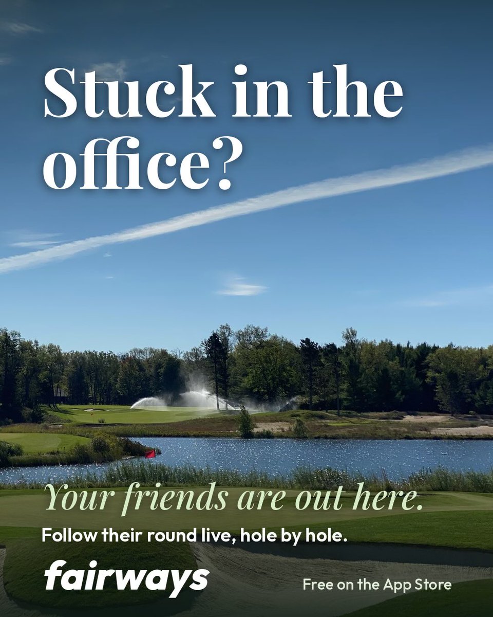 myfairways's tweet photo. Stuck in the office? Follow your friends’ round live to trash talk them the whole way. Playing? Choose to share your round and let your friends watch as you make another birdie

Tag a friend playing today, or who wishes they were and download fairways today! Link in bio. #golf https://t.co/SRKFdSsV7x