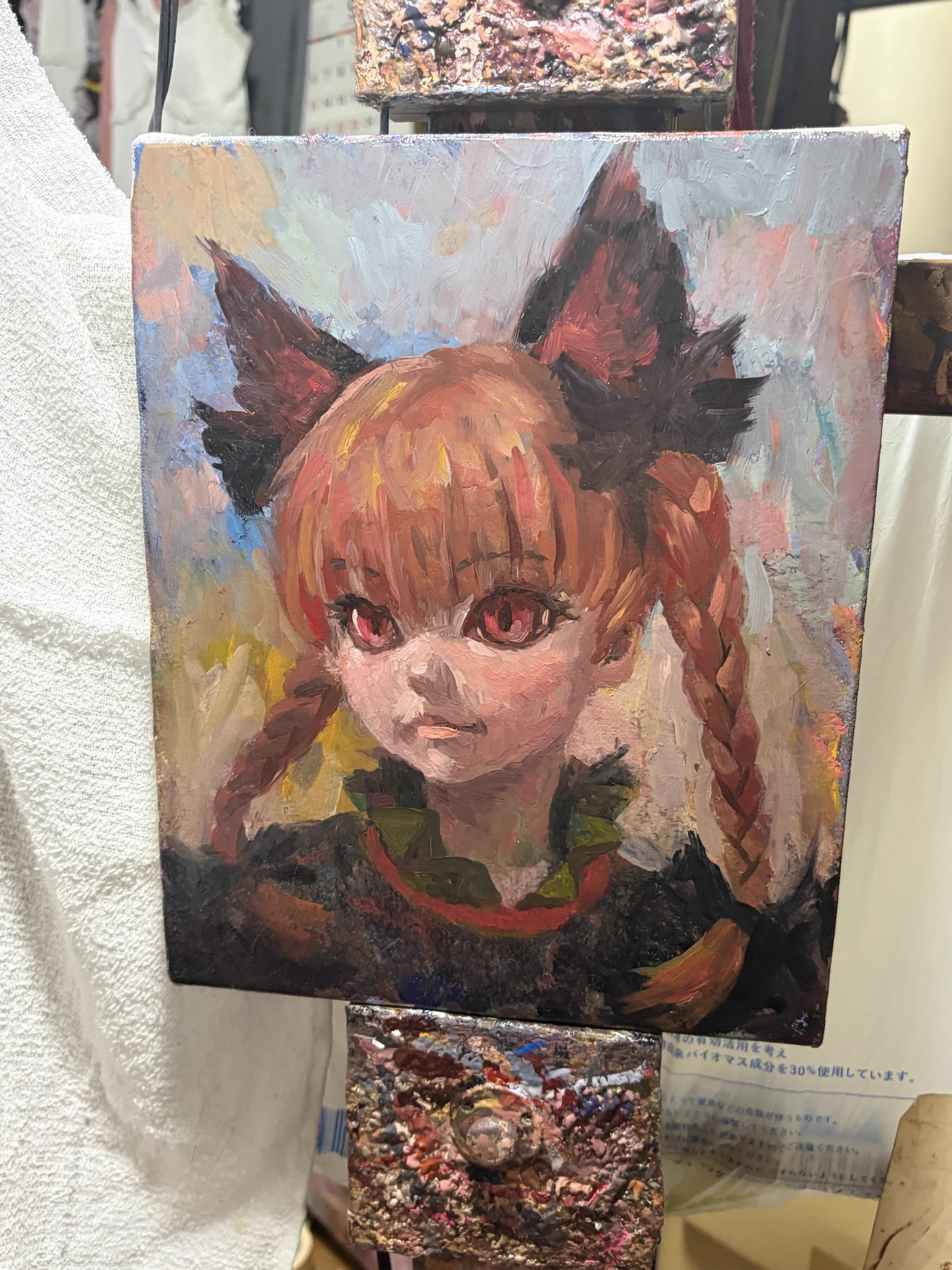 Jingeme 油絵 ミサミサ先生@紅楼夢6D-X01先描塾 on X: 