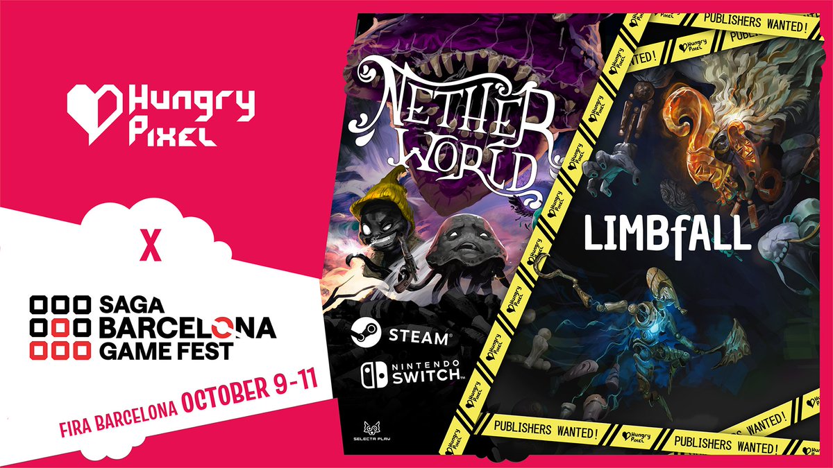 HungryPixlGames's tweet photo. The best Autumn game event is here… And we won’t miss it! 😍 @SAGABCNGameFest
This time without a stand, but with lots of people to meet, play with, learn from and ask for funding for our new game #Limbfall!
🗓️ OCT 9-11
📍Fira Barcelona Montjuïc
See you there! https://t.co/hc8d6L8Yak