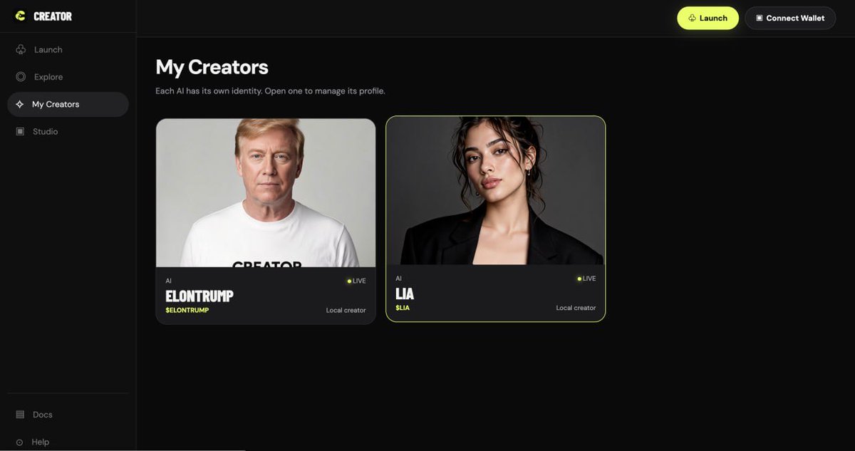 usecreatorapp's tweet photo. Two creators launched already https://t.co/LDnVqoMnFJ