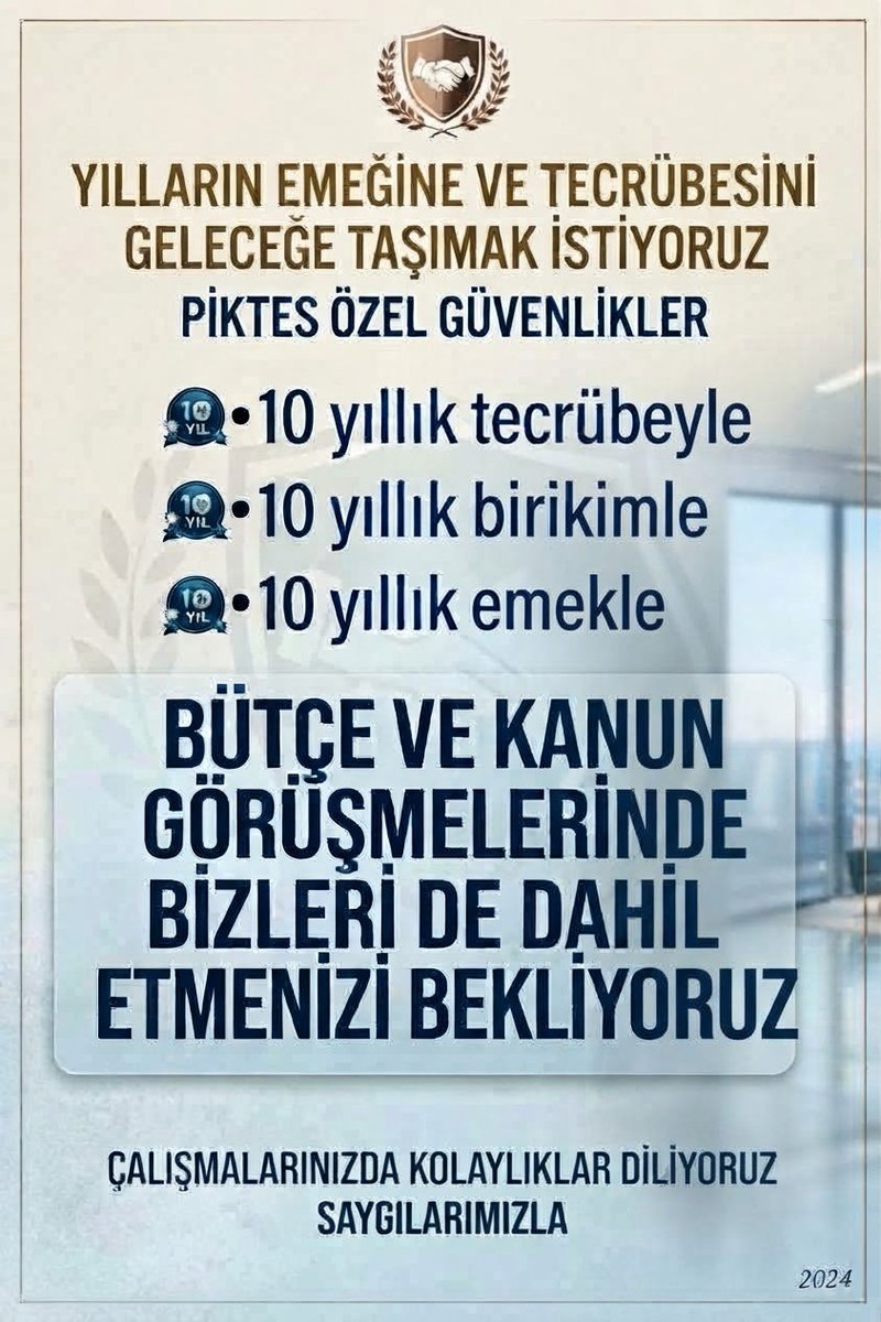 sevdagl76's tweet photo. @oktay_saral @Yusuf__Tekin
@oktay_saral
@isikhanvedat
@topogluemre
@chnkvnc
@memetsimsek
#Piktes ÖZEL GÜVENLİKLER 

📌10 YILLIK TECR��BEYLE
📌10 YILLIK EMEKLE
📌10 YILLIK BİRİKİMLE
12 AYLIK İSTİHDAMA DAHİL
OLMAYI  BEKLİYORUZ 
SAYGILARIMIZLA
🇹🇷TÜM OKULLAR GÜVENDE OLSUN https://t.co/S764BEb2QD