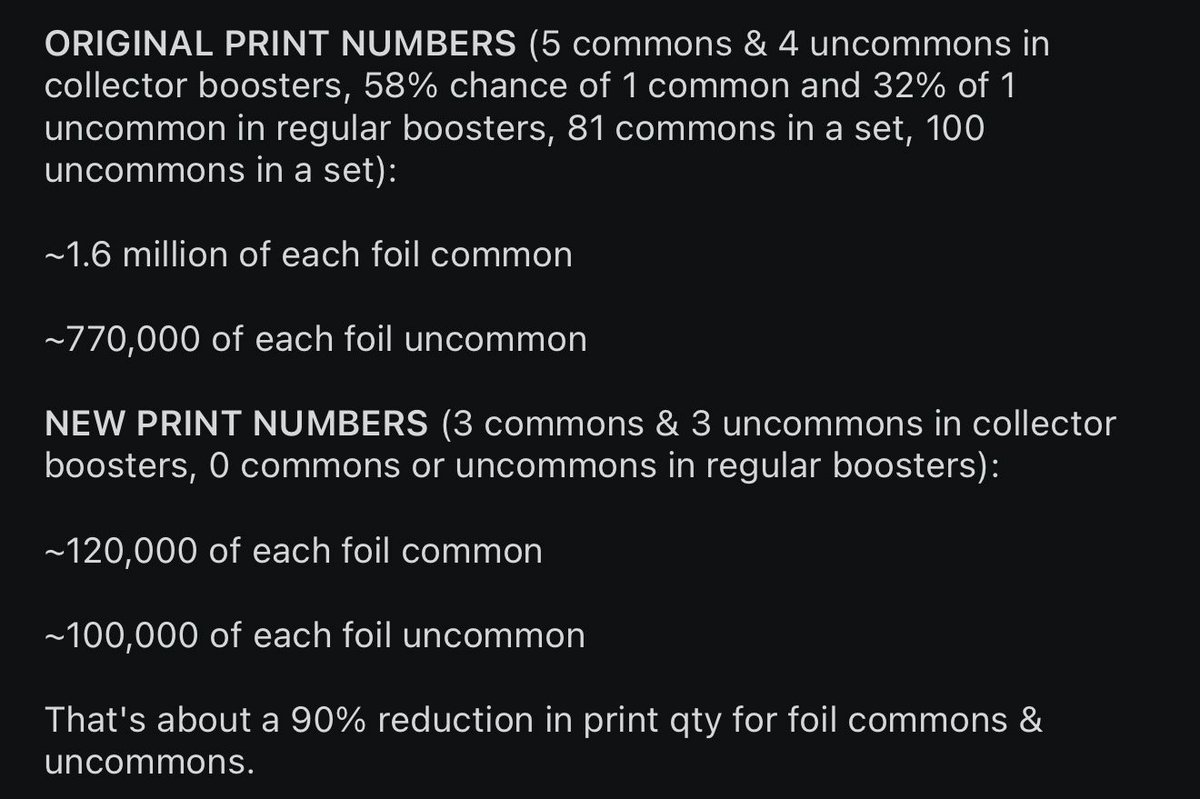 DadlifeDRG's tweet photo. @wizards_magic Imagine getting a god pack in draft? Ridiculous. Print less, encourage a scalper mindset more, take away options, charge more and do less. Look at those numbers? Always a catch. https://t.co/dB3okJKcub