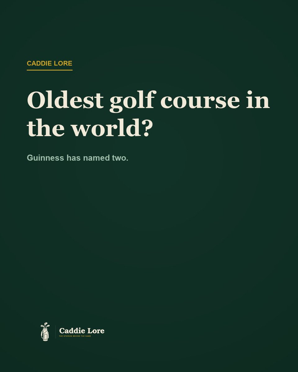 caddielore's tweet photo. What is the oldest golf course in the world? Guinness has named two. In 2009, Musselburgh, on a lawyer's account book: 2 March 1672, "lost at golfe at Musselburgh." Now St Andrews, on a 1552 charter. One proves golf was allowed. One proves somebody lost. https://t.co/OKHUd6G0Xa