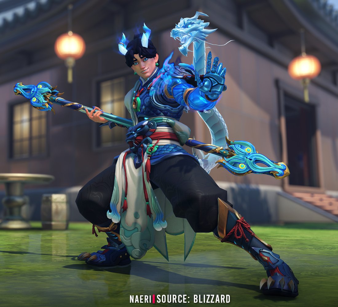 OverwatchNaeri's tweet photo. New #Overwatch Wuyang Mythic Dragon Shaoxia Skin 🐉

The heavens have issued a challenge, and Mythic Dragon Shaoxia Overwatch Season 5 Wuyang intends to answer 🌊 https://t.co/0xrbtdUCzt