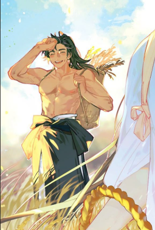 ranwanburger's tweet photo. seeing mo ran get buff and tan after cwns death like im eating it up https://t.co/sVD4EcHcfi