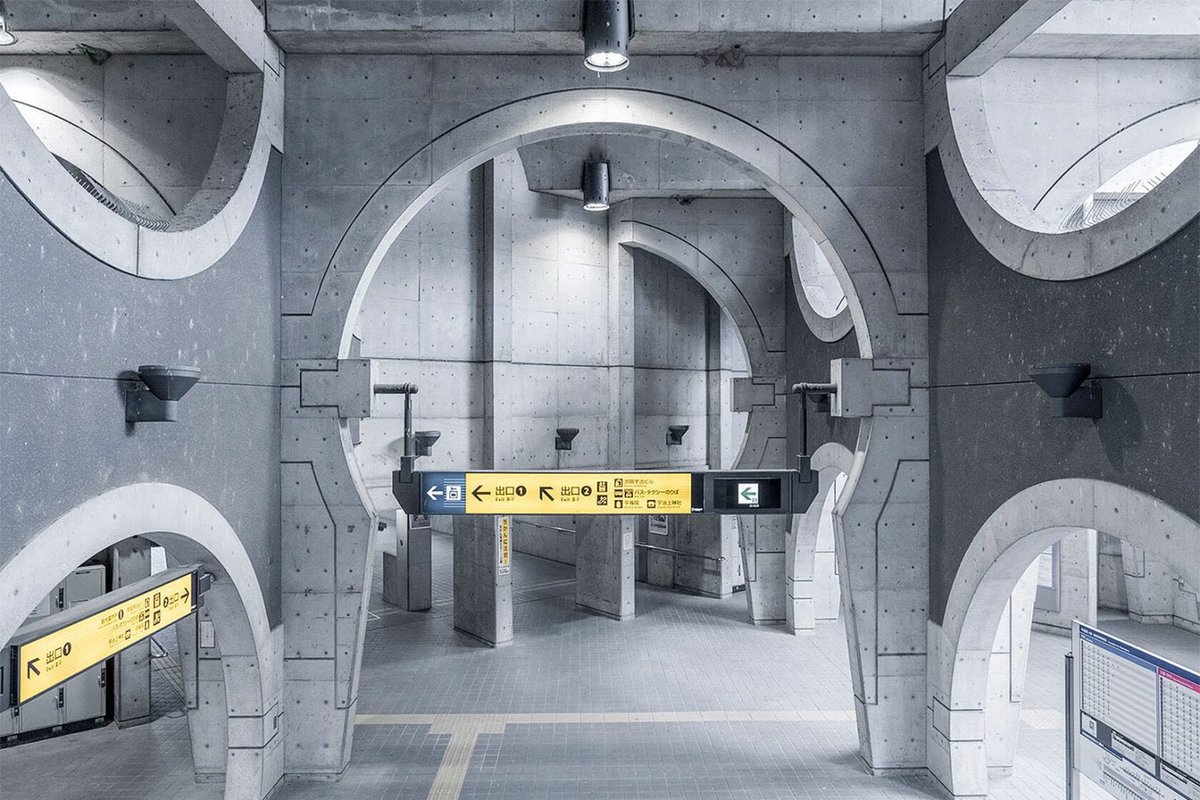 luusssso's tweet photo. The Brutalist Futurism of Uji Train Station in Kyoto, Japan (1995)

Designed by Japanese architect Hiroyuki Wakabayashi https://t.co/4j2v3N7A8G