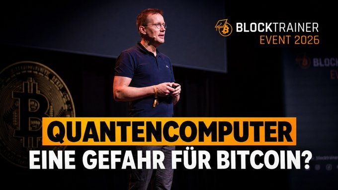 34emma129's tweet photo. 37% ALLER Coins wären BETROFFEN! - Sebastian van Staa | Blocktrainer Event 2026  Wie gefährlich sind Quantencomputer für Bitcoin wirklich? Und was würde passieren, wenn der sogenannte „Q-Day“ tatsächlich kommt? https://t.co/Ms9D4wgp0b
