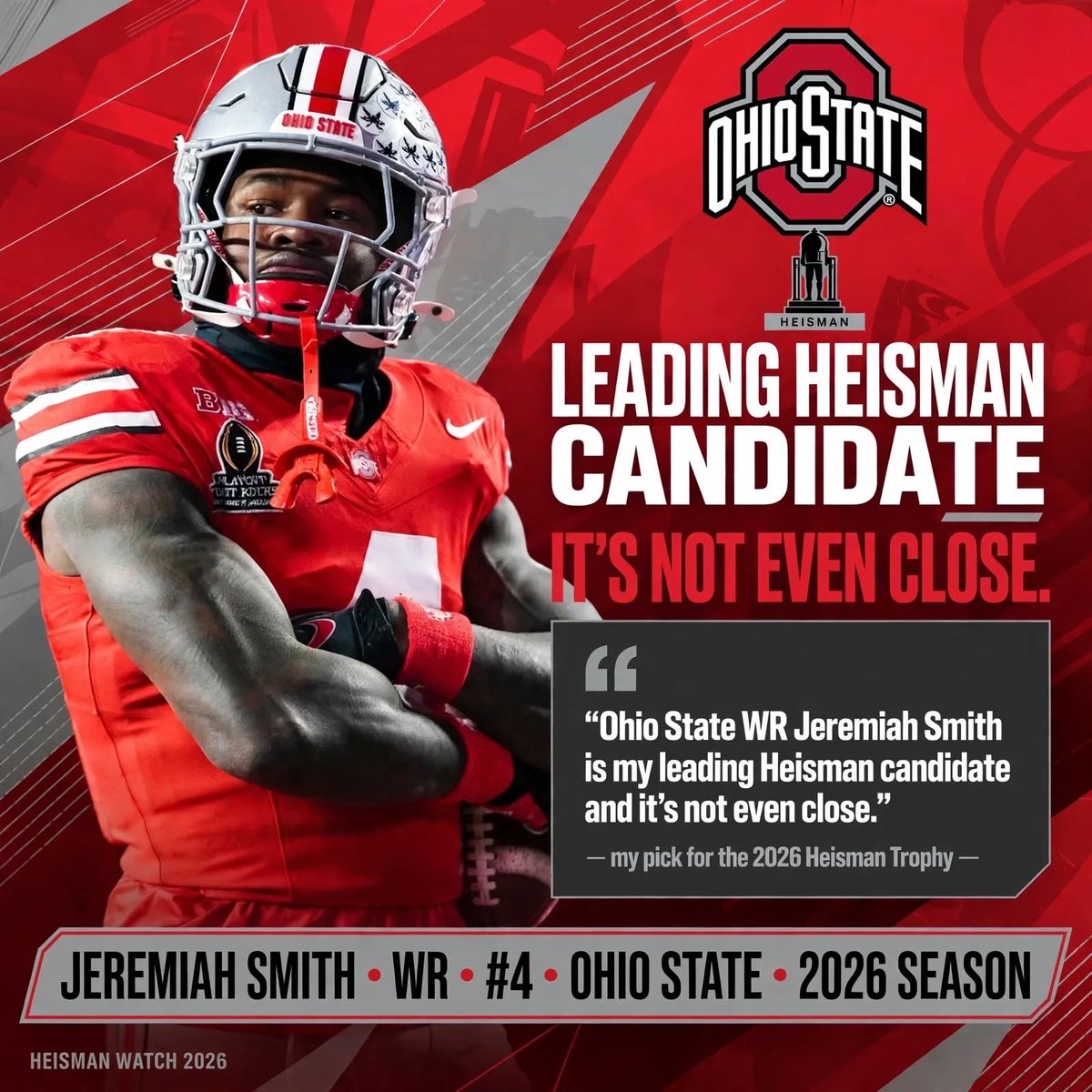 CFBHeather's tweet photo. Heisman voter checking in after Week 5 🙋🏻‍♀️ https://t.co/ypl1MUimfP
