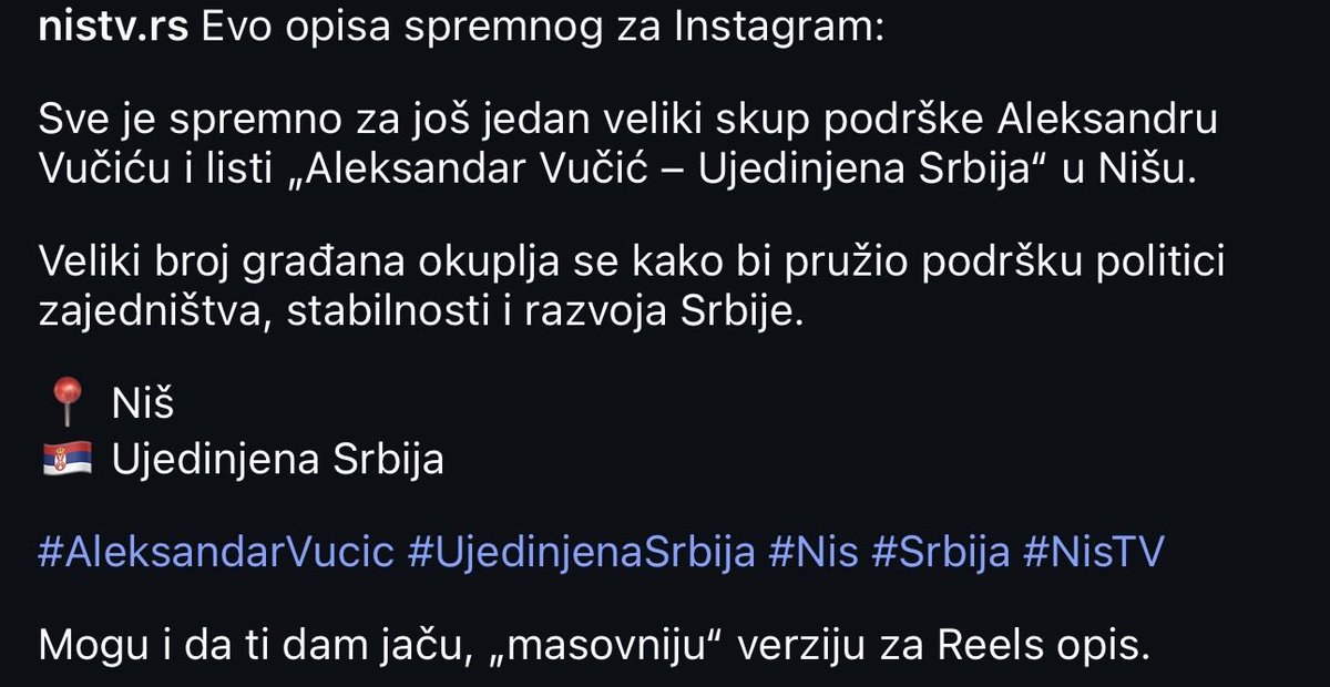 prafakblokada's tweet photo. Драги наш „gpt”,
Јачу, „масовнију” верзију ће дати студенти 10. октобра!

Видимо се у Нишу!!! https://t.co/RaMb1CQyxt