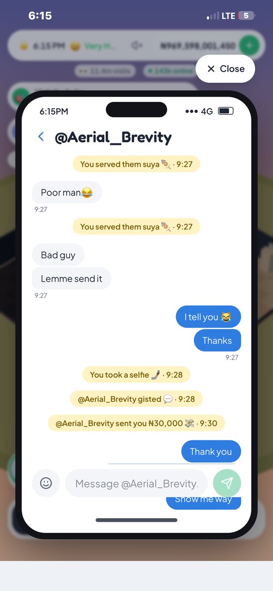 OmoMiracle57623's tweet photo. Na so e dey for real life. If you send me ₦30k today, tomorrow I fit send you ₦6 billion. 😂 https://t.co/AeemgQveT1