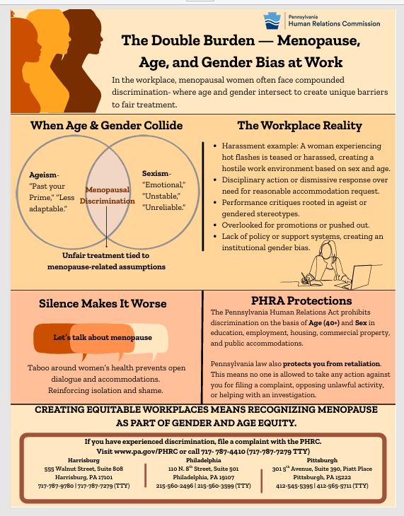 PA_HumRelComm's tweet photo. 🌸October is Menopause Awareness Month
Menopause is a natural stage of life, but too often it’s met with stigma, silence, or misunderstanding, especially at work.

💬Let’s talk openly about menopause and ensure workplaces provide understanding and accommodations when needed. https://t.co/ejAaR1Z3IM