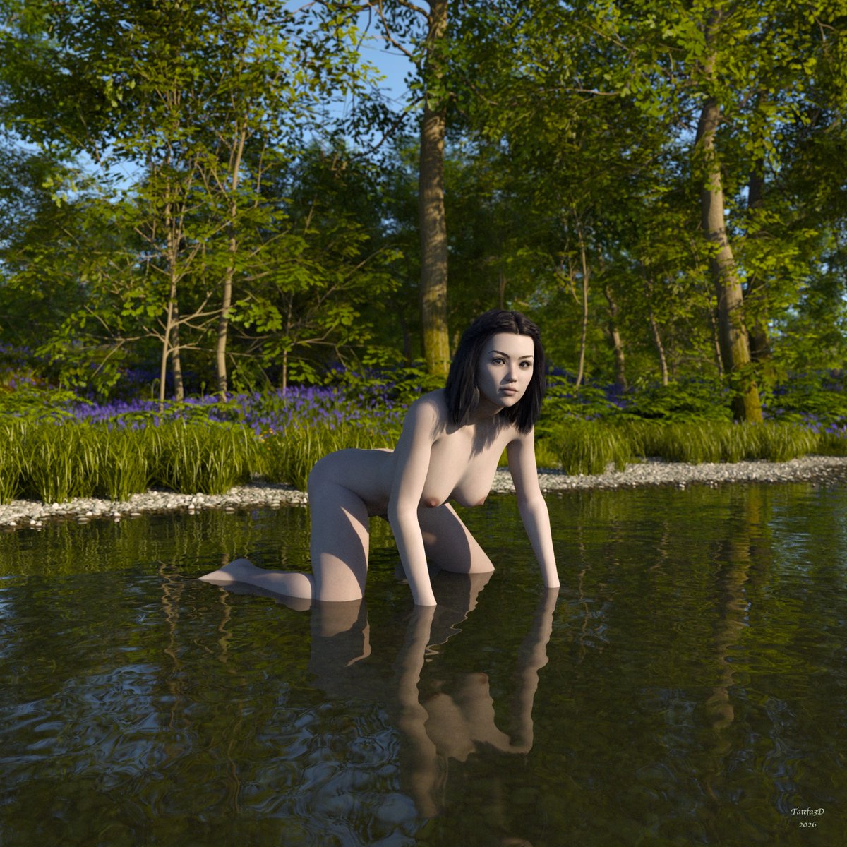 Tatefa3D's tweet photo. Allabelle - Day at the River
#daz #dazstudio #3D #3Dart #daz3d #iray #model #nudemodel #nude #nudity #topless #glamour #nature #natural #artisticnudes #exoticart #eroticart #fantasyart #nudist #nudism #naked #NoAI https://t.co/F1TziBaicX