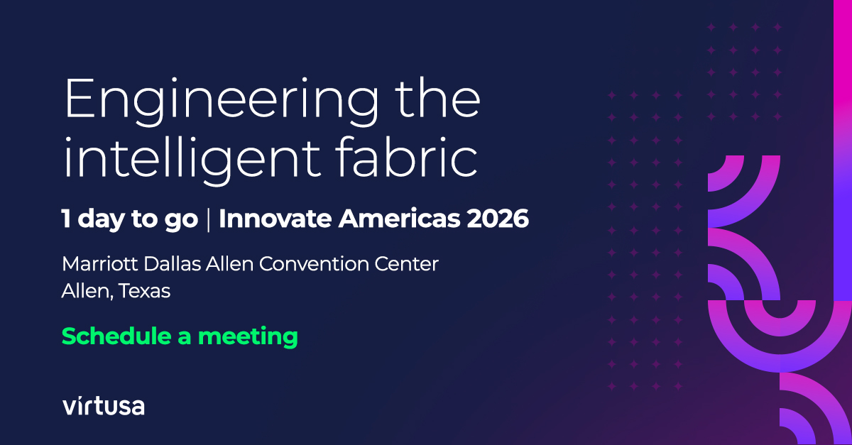 VirtusaCorp's tweet photo. 1 day to go for Innovate Americas 2026 in Dallas. Connect with Virtusa delegates to discuss AI-driven network transformation. https://t.co/05OpMOT56G 
#InnovateAmericas https://t.co/AylfMyX7Zp