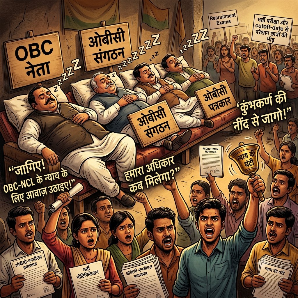 justicesocial_'s tweet photo. 🤫 शोर ना करें.. अभी OBC नेता, संगठन, पत्रकार गहरी नींद में हैं.. इनको समाज के परेशान युवाओं से नहीं मतलब चाहे पक्ष के हों या विपक्ष के 
“जागिए! OBC-NCL के न्याय के लिए आवाज़ उठाइए!”
“हमारा अधिकार कब मिलेगा?”
“कुंभकर्ण की नींद से जागो!”
@aiobcsa 
@BJP4OBCMorcha https://t.co/HFnU9aGxMH