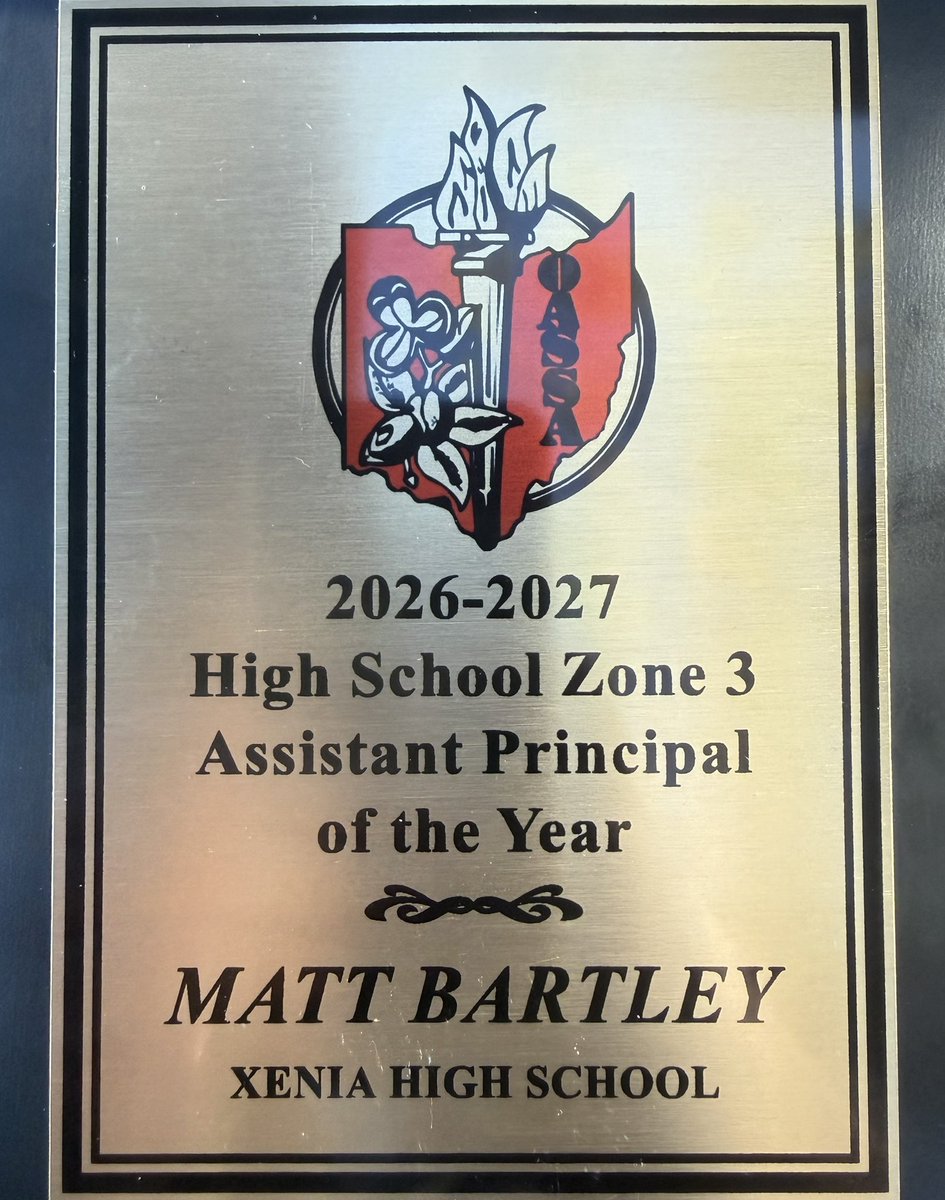 coach_bartley's tweet photo. Blessed to receive my OASSA Zone 3 Assistant Principal of the Year award today at the OASSA Conference In Columbus. This is a real honor especially when the admin team I work with is the best and part of the reason I received this honor. It’s part of all of our work! #OASSAFall26 https://t.co/YGR5AbFMHe