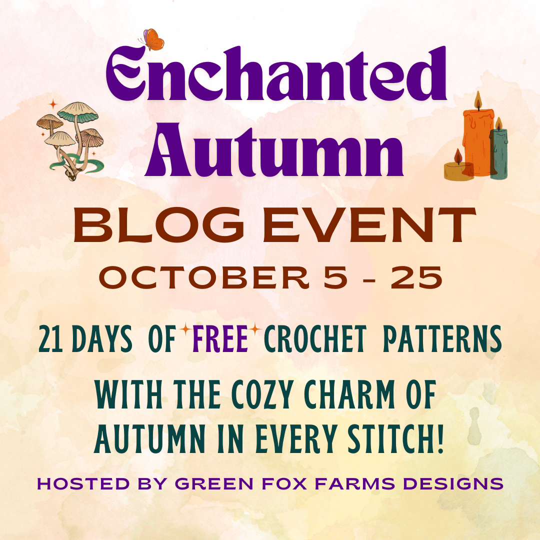 shazgoodwin's tweet photo. 🍂 Enchanted Autumn blog hop starts TODAY!
A new FREE crochet pattern every day from 5th–25th October 🧶🍁
Blankets, scarves, home decor, amigurumi, Halloween makes &amp; more!
🌸 Blossom Cottage: 12th Oct
⏰ Changes 6pm BST / 12pm CDT
https://t.co/ASa3JnXpZ1 https://t.co/TZdyvlAvlX