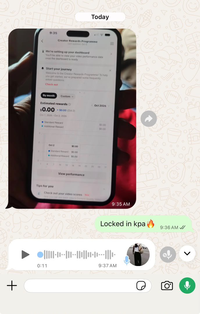 bubarugu's tweet photo. My community members are doing well on TikTok Automation, and also adding YouTube aswell they are making huge amounts of money from social media just by posting faceless contents.
Don't sleep on this opportunity, join us let's lock in on TikTok and YouTube automation https://t.co/wbVepUhAO6