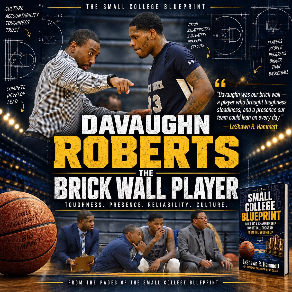 SmallCollegeBP's tweet photo. Davaughn Roberts — The Brick Wall Player.🧱🏆

2019 National Champion

Heart. Toughness. Versatility. Energy

He was the player who could carry the spirit of the coaching staff into the locker room and make everybody want to fight with him

“Coach, I got you.”

And he always did. https://t.co/ZchdmglsDD