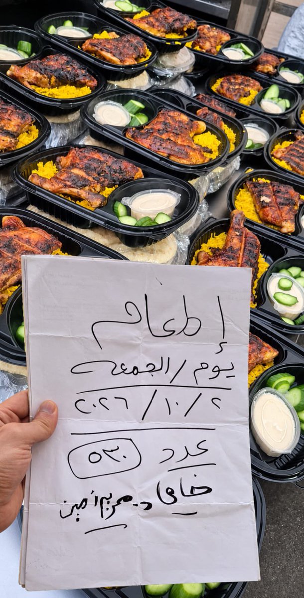 urfavdentist__'s tweet photo. بعتذر ع التأخير
تبارك الله عملنا الاطعام الوجبه مليانه وتكفي فردين كمان بنراعي ربنا جدا ف كل طبق انه يشبع ويكفي الأسر وعدد الاطفال الكبير 
شكرا ل حد ساعدنا شكرا جزيلا ليكم
حتي الريتويت بيفرق جدا معانا وشكرا للناس الي وزعت معانا♥️
Cash 01069874675 
و انستا باي m.farag1994@instapay https://t.co/74Nob9rMCT