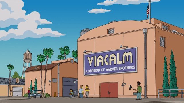 B3lle2023's tweet photo. I canNOT believe the Simpsons predicted this disaster!! #BreakTheMerger #SplitTheMerger #BoycottSkydance #BoycottParamount #SaveWarnerBros #TheSimpsons https://t.co/TjH4w5maqv