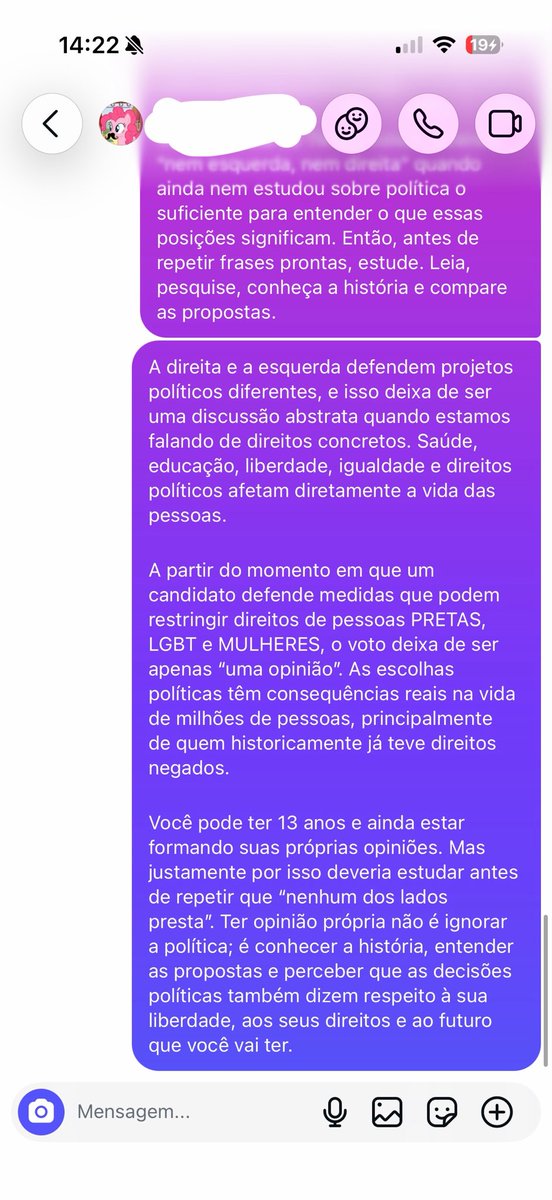 4NYSW0RK's tweet photo. minha prima de 13 anos postou essa porra no stories e eu nao me aguentei nao, pqp. esse devia ser o futuro do nosso brasil. https://t.co/Kn15JoLQda